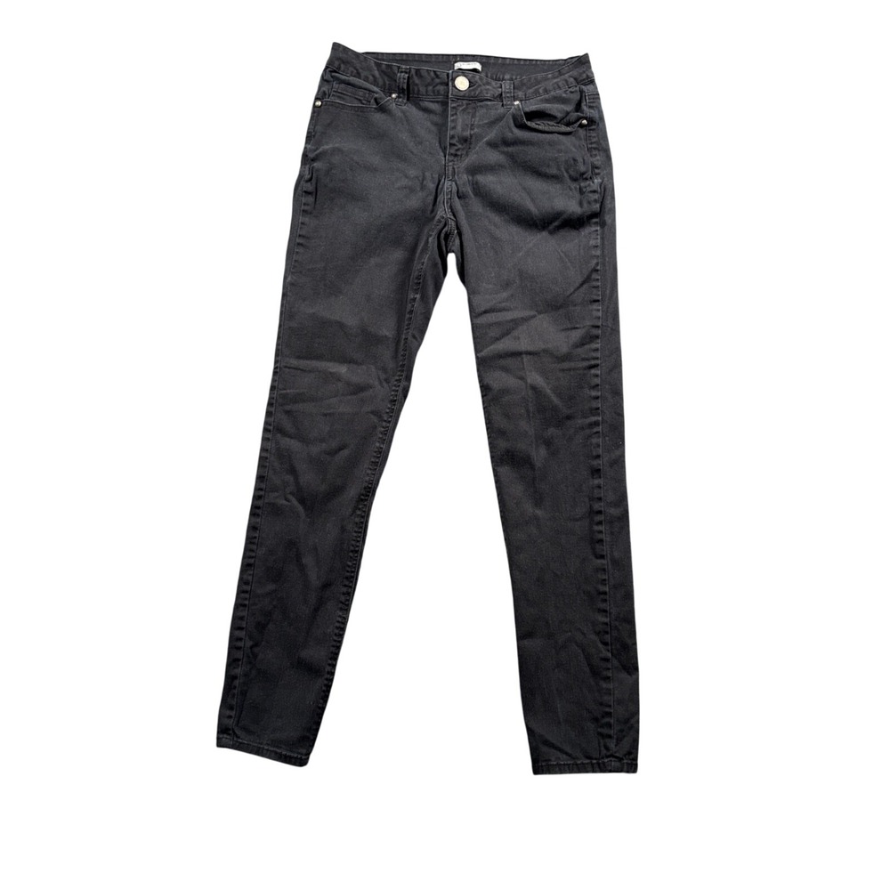 New Directions Weekend Skinny Jeans Womens 8 Black Stretch Indie Denim Pants